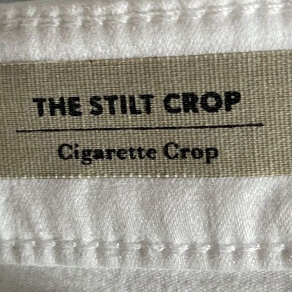 AG The Stilt White Cigarette Crop Jeans Sz 26 - Picture 8 of 9